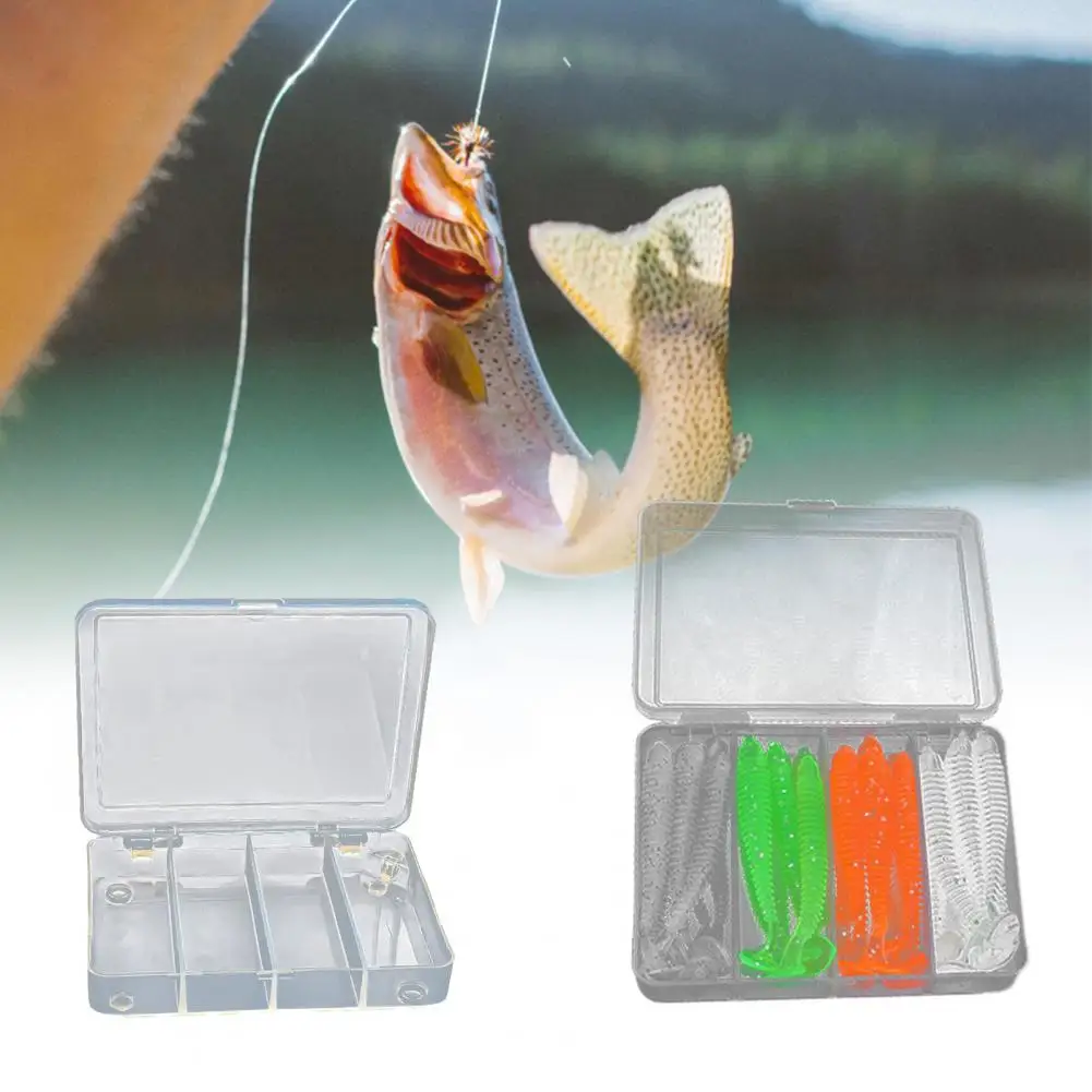 Fishing Storage Box Compact Durable Tackle Case PVC Baits for Outdoor | Спорт и развлечения