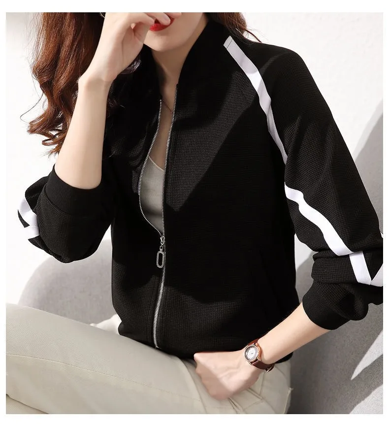 Fashion Women's Jacket 2023 Spring and Autumn Women's Long Sleeve Jacket Coat Women's New Long Sleeve Versatile Cardigan Top