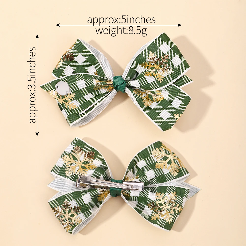 2 шт./упаковка заколки для волос с принтом девочек