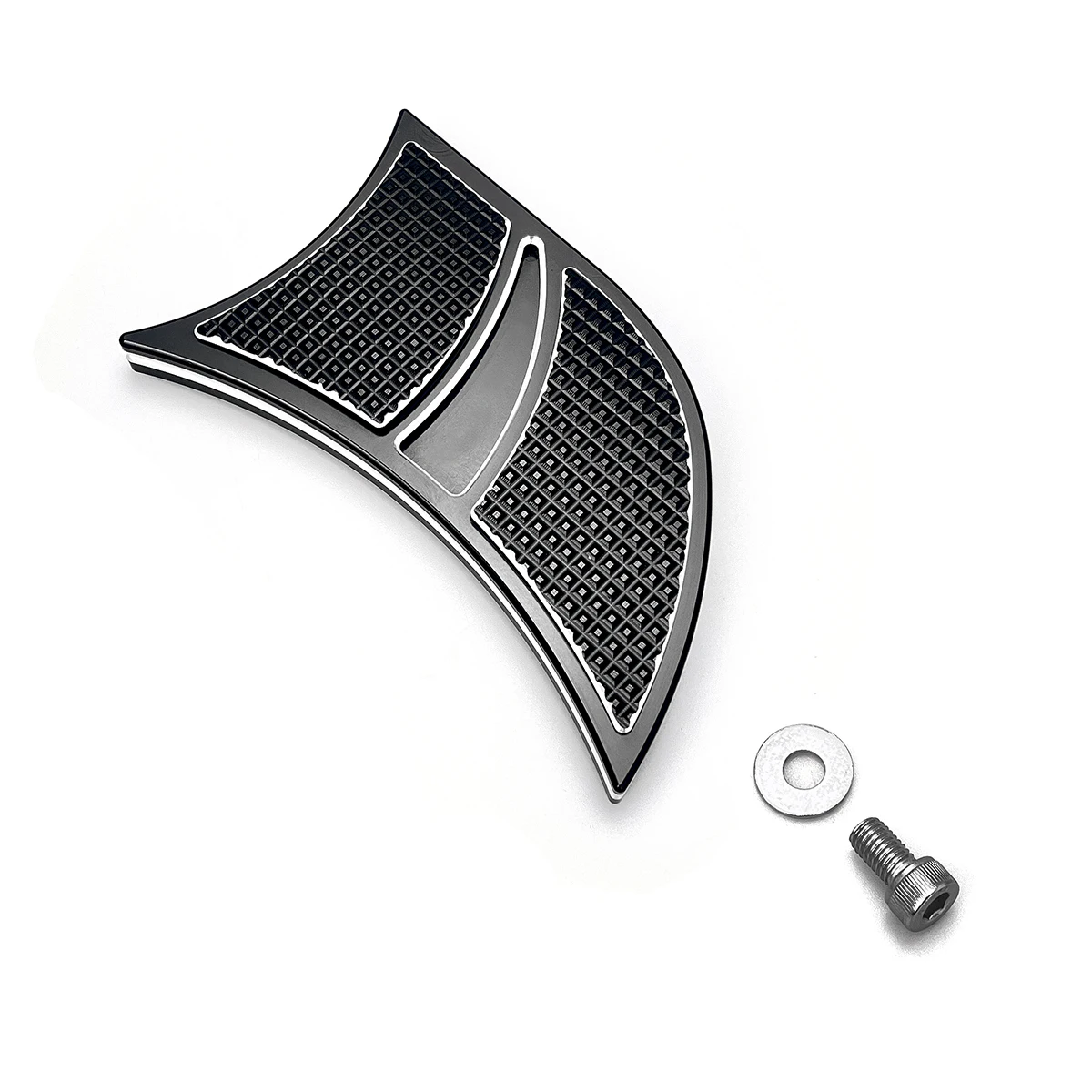 

Black Blade Large Brake Pedal Pad Cover For Harley Touring street road electra glide king FLTR FLHR FLHT softail FATBOY Dyna Swi