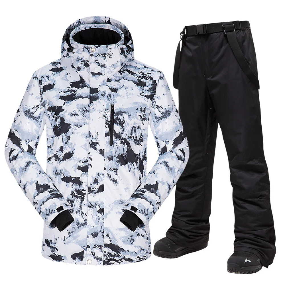 

2023 лыжный костюм мужской зимний до 30 ℃ теплый ветрозащитный 10k Водонепроницаемый Лыжный и Сноубординг наборы мужские лыжные сноубордические куртки и брюки