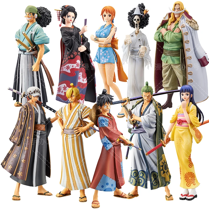 Figura de acción de One Piece para niños, Luffy, Zoro, Chopper, Nami, Land of Wano, juguetes de regalo, adornos de modelos coleccionables, 18cm