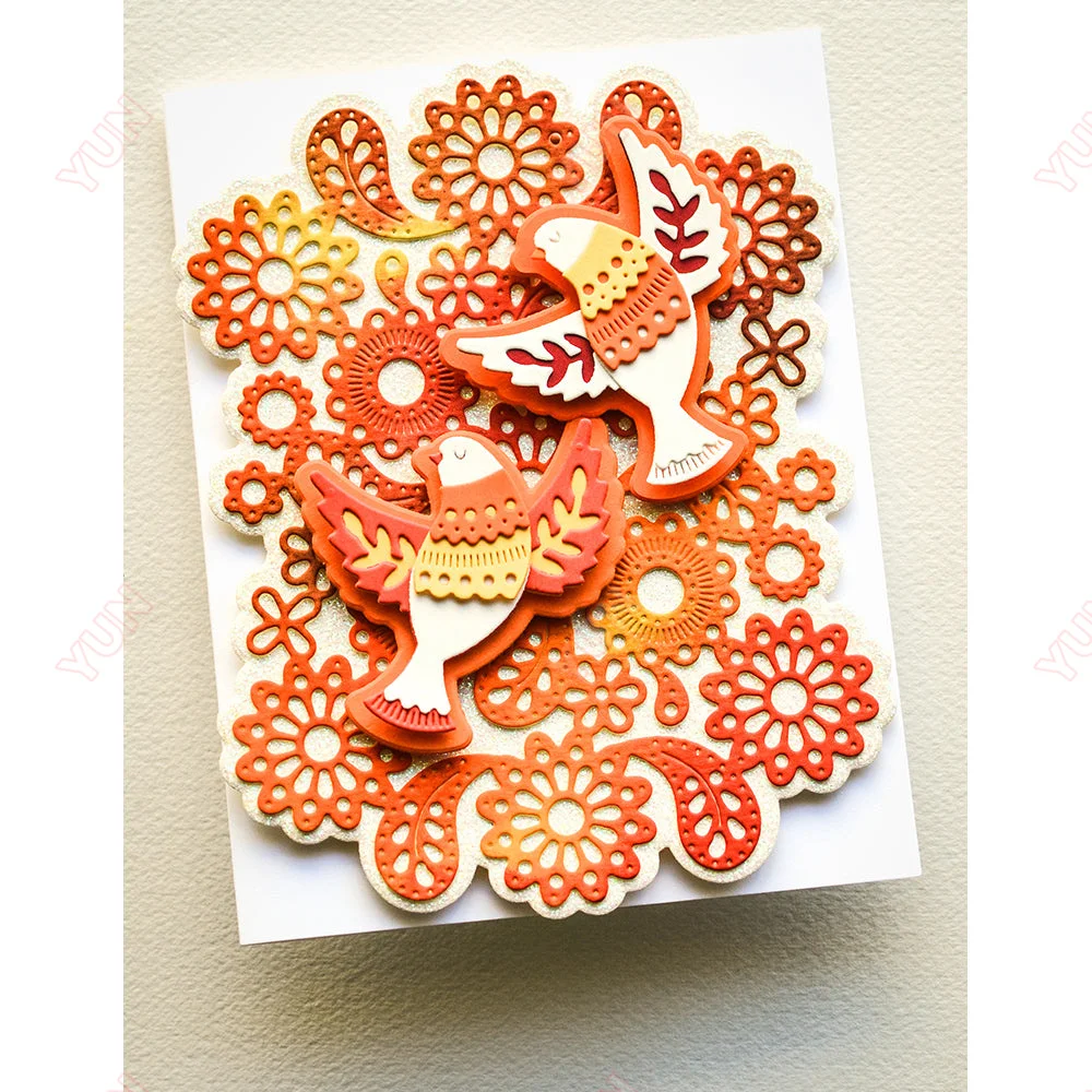 Металлические Вырубные штампы для скрапбукинга набор скандинавских границ