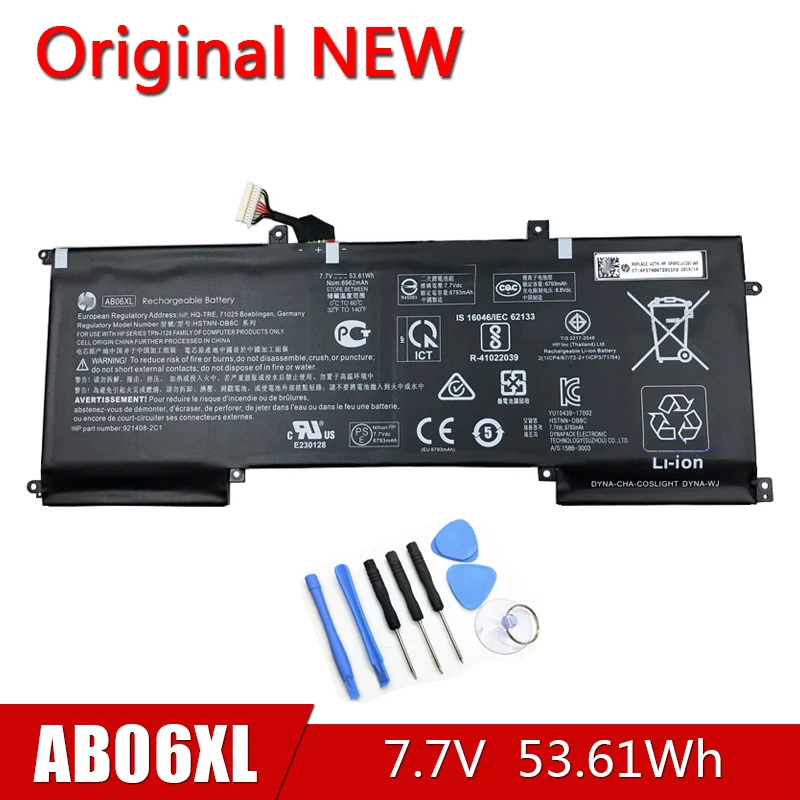 

AB06XL новый оригинальный аккумулятор для HP ENVY 13-AD019TU 13-AD020TU 13-AD106TU 13-AD108TU TPN-I128 921408-2C1 921438-855