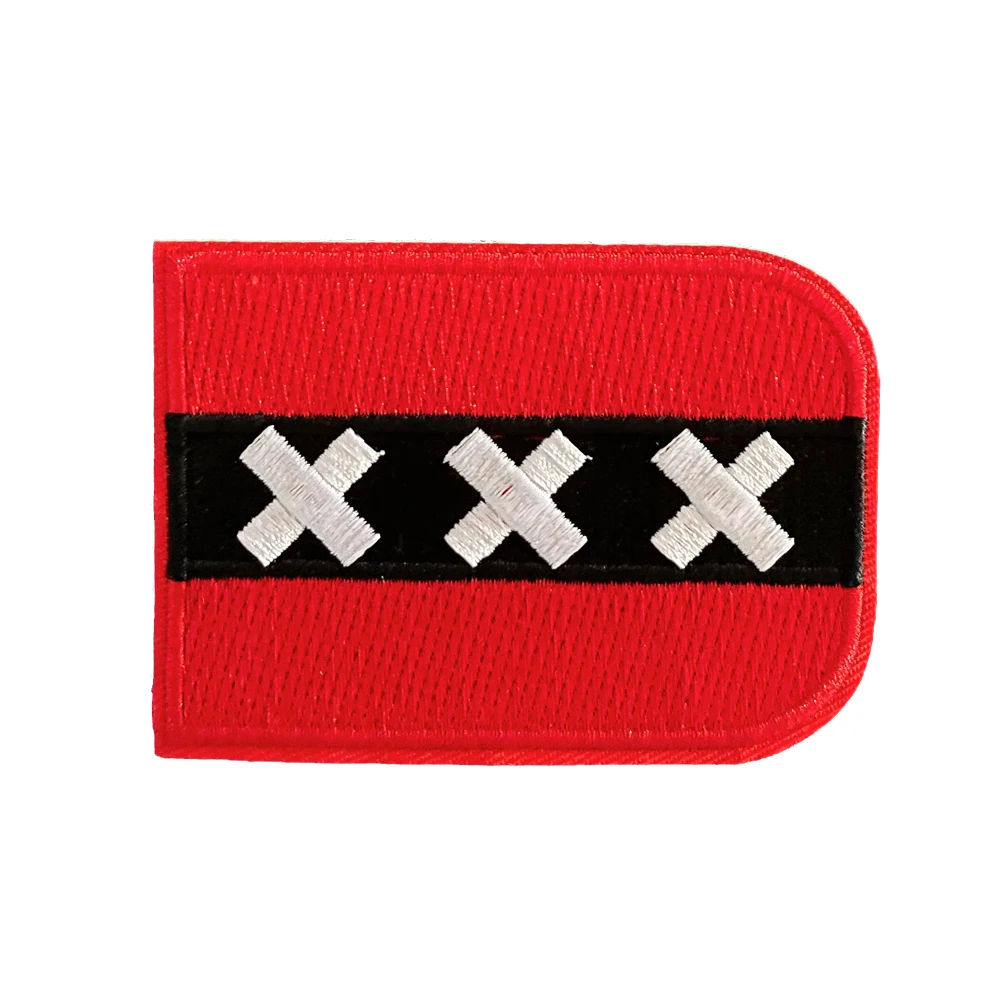 Амстердам Лимбург Роттердам Нидерланды Голландия флаг с вышивкой нашивка для