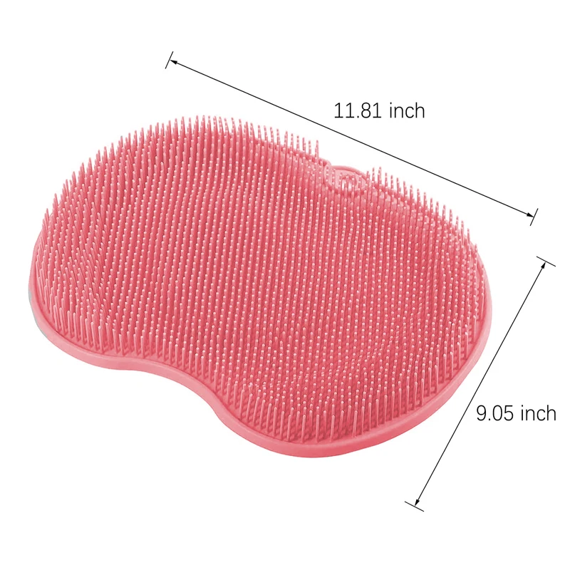 Exfoliating Shower Massage Scraper Bathroom Non-slip Bath Mat Back Massage Brush Silicone Foot Wash Body Cleaning Bathing Tool images - 6