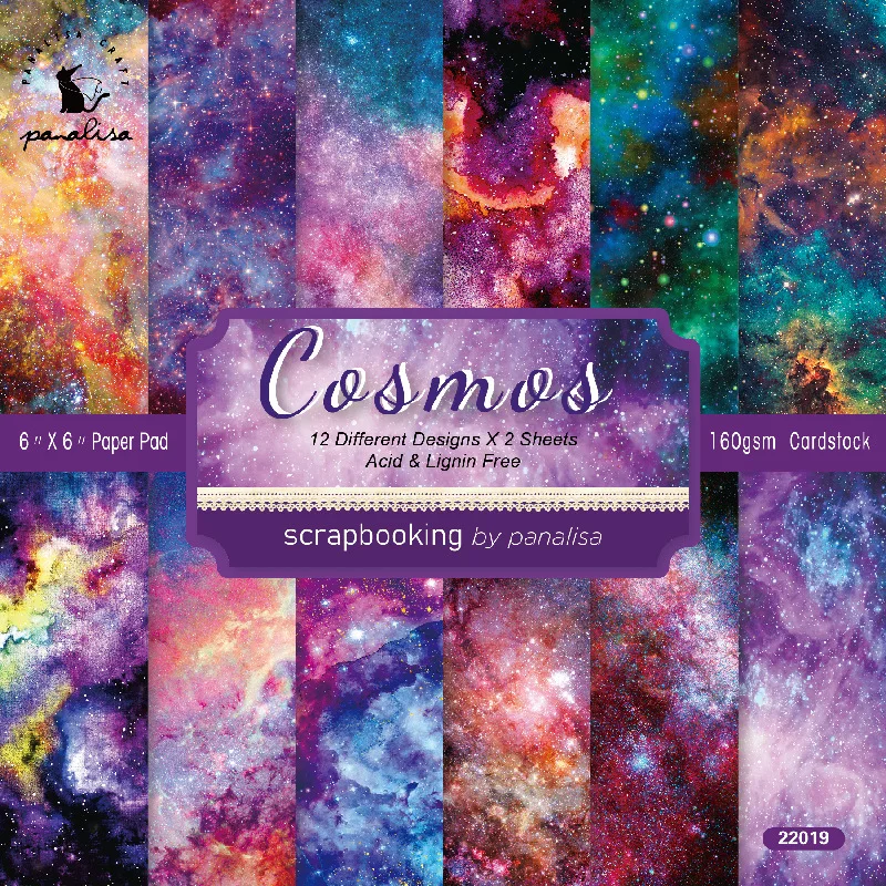 

12 Sheet 6" Celestial Scrapbook Paper Pad Junk Journal Cardstock Pattern Paper Pack Handmade Craft Paper Scrapbooking Supplies