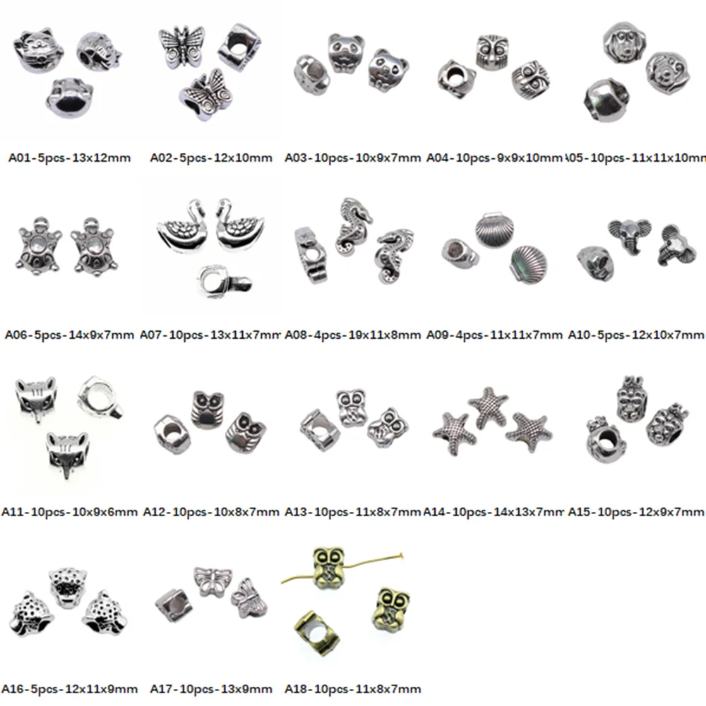 

Animal Macro Beads Charms For Jewelry Making Accessori Decor Diy