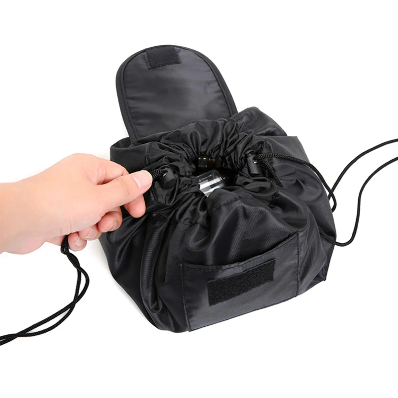 

Women Drawstring Cosmetic Bag Travel Storage Makeup Bag Organizer Female Make Up Pouch Portable Waterproof Toiletry Beauty Bag