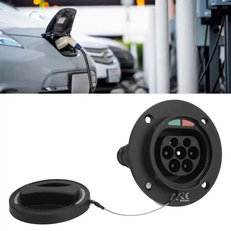 

IEC 62196-2 Type 2 EV Charging Socket Adapter Single Phase 250V 16/32A AC IP54 Waterproof Universal for Electric Vehicles