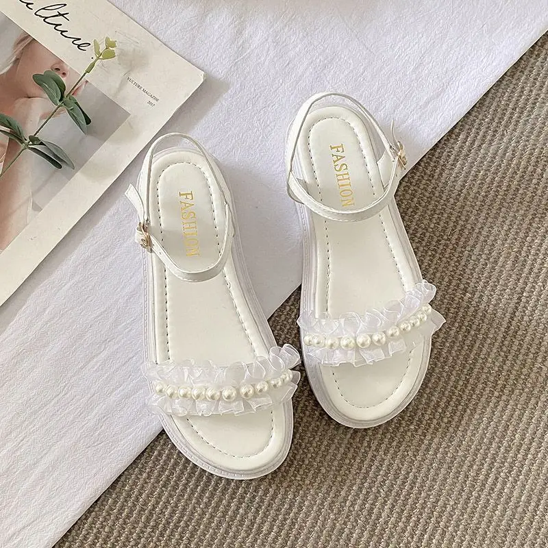 Little Fresh Sandals Women's 2023 New Summer Flat Bottom Women's Shoes
