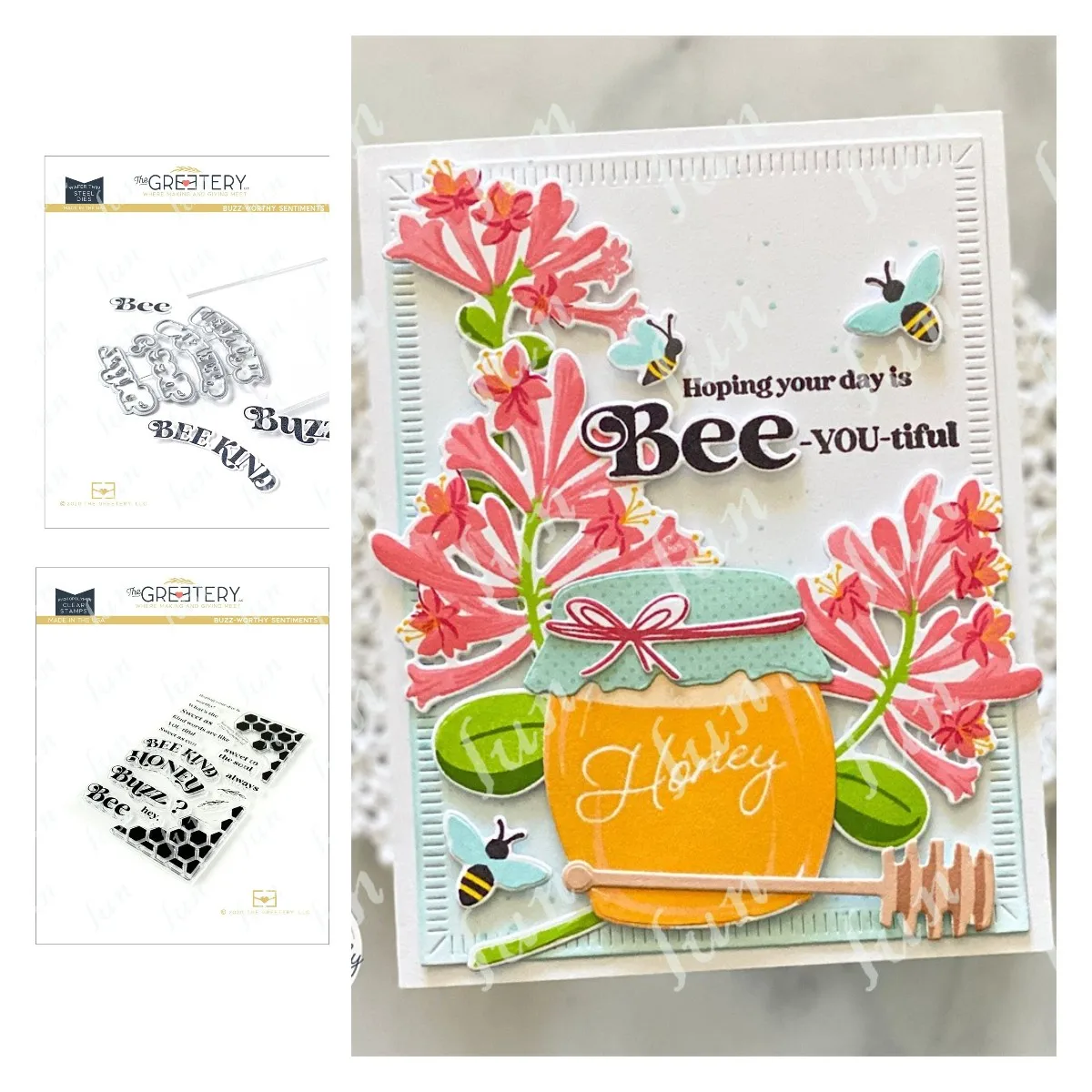 

2022 New Metal Cutting Die Clear Stamps Buzz-worthy Sentiments Bee Diy Molds Scrapbooking Paper Making Cuts Craft Template Mould