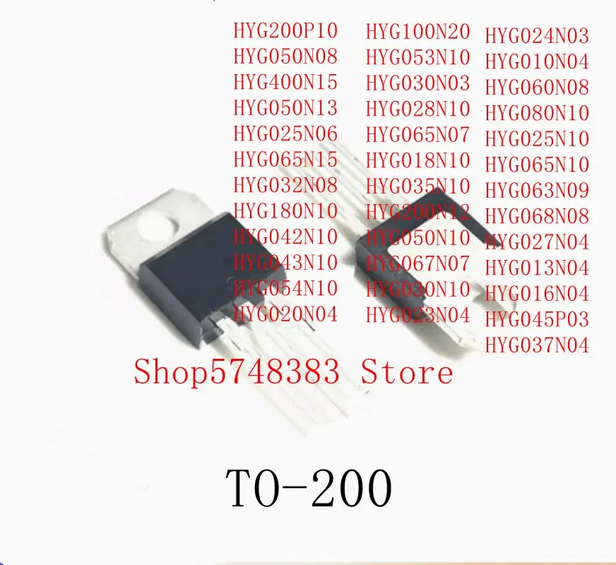 10PCS HYG200P10 HYG050N08 HYG400N15 HYG050N13 HYG025N06 HYG065N15 HYG032N08 HYG180N10 HYG042N10 HYG043N10 HYG054N10 HYG020N04