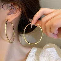 classic silver needle ins style trend circle earrings fashion personality simple earrings niche all match temperament earrings