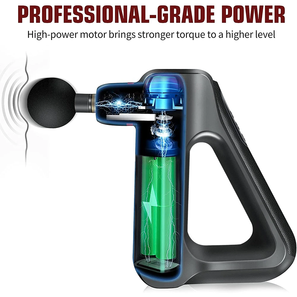 32 скорости массажный пистолет для глубоких тканей Электрический массажер шеи