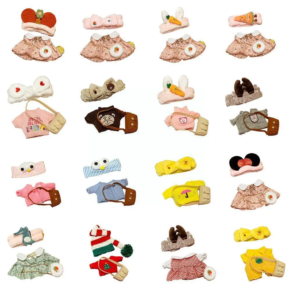 

Одежда для Kawaii Lalafanfan Cafe Duck, 30 см, аксессуары для одежды, повязка для волос, юбка, свитер, сумка, утка, куклы S2m2