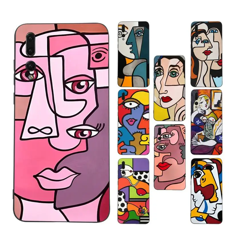 

Picasso Abstract Art Painting Phone Case for Huawei Honor 10 i 8X C 5A 20 9 10 30 lite pro Voew 10 20 V30