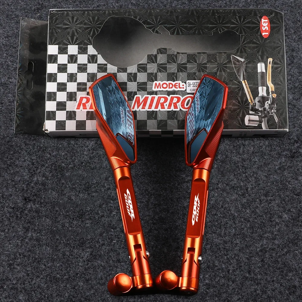 

Motorcycle Accessories CNC Aluminum Rear View Rearview Mirrors Side Mirror Universal For KAWASAKI For HONDA CBR600F CBR600F2 F3