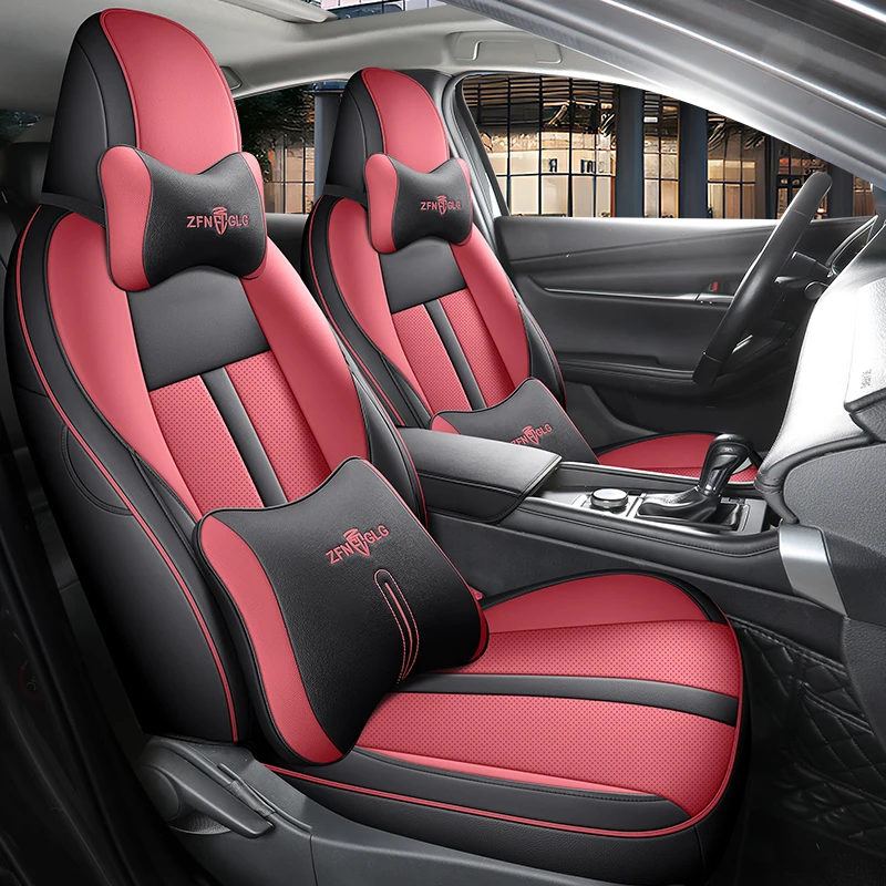 Фото Премиум-чехлы на сиденья автомобиля, изготовленные на заказ, для Mazda 3 Axela 2020-2025, защитные чехлы на сиденья, кожаные накладки, автомобильные аксессуары. №2