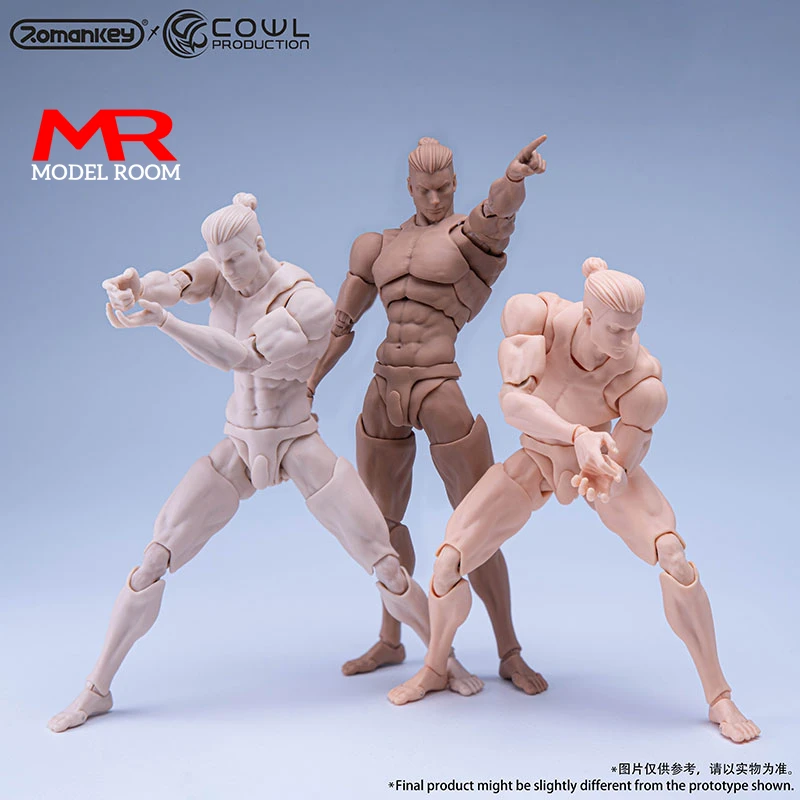 Фото Оригинальный Romankey X COWL 1/12, супер гибкий мужской шарнирный корпус, 16,5 см, сильная шарнирная фигурка солдата, тело куклы №1