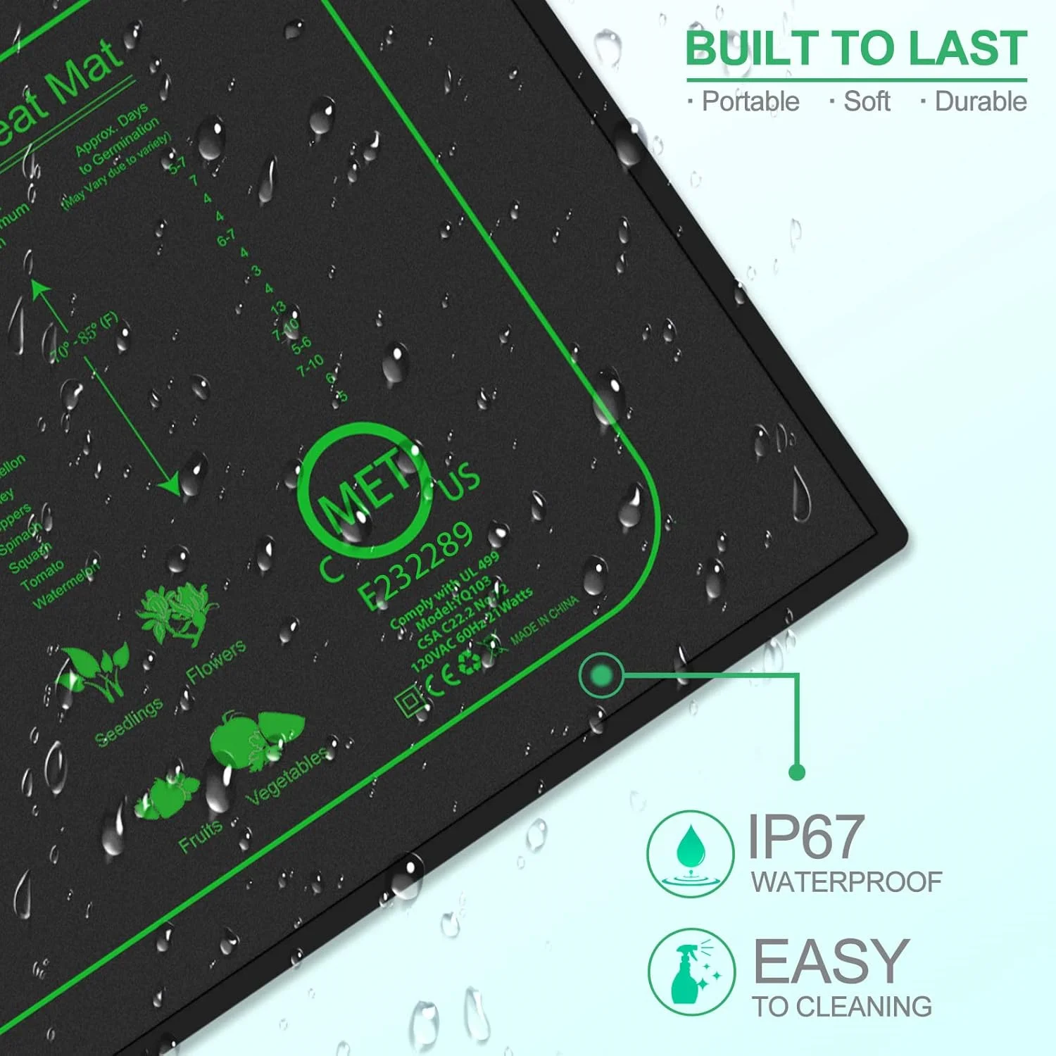 Цифровой Термостат С Подогревом Коврик Для Рассады Домашнее Проращивание