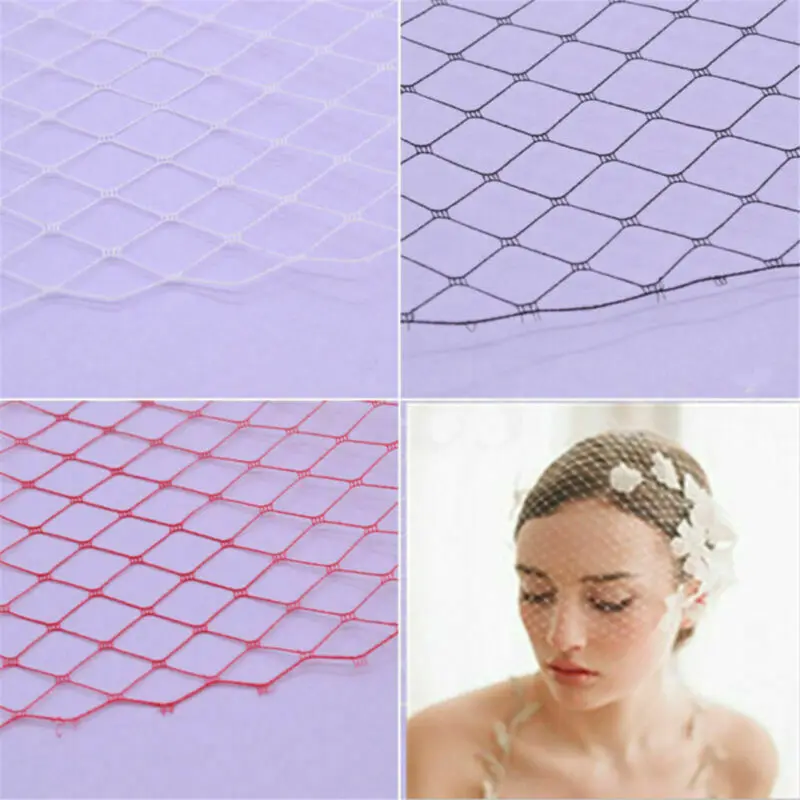 

2 Yards Birdcage Veil Netting Wedding Hat Fabric Mesh DIY Sewing Millinery Craft