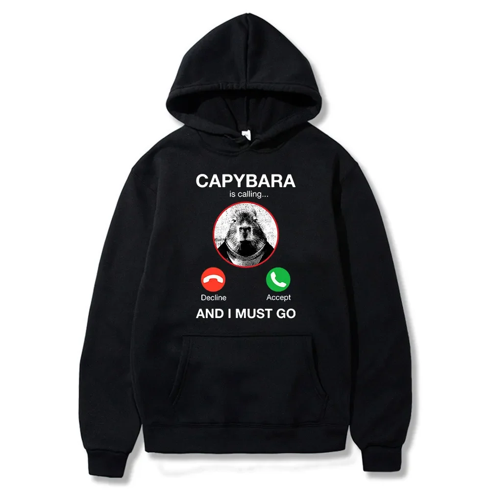 

Funny Ok I Pull Up Capybara Print Hoodie Men Women Fashion Hoodies Streetwear JDM Automobile Culture Sweatshirts
