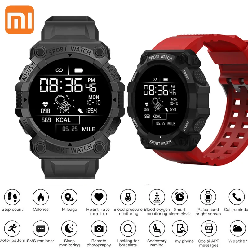

Смарт-часы Xiaomi для мужчин и женщин, Смарт-часы с Bluetooth, сенсорный смарт-браслет Mi, фитнес-трекер, подключенные часы для Android IOS