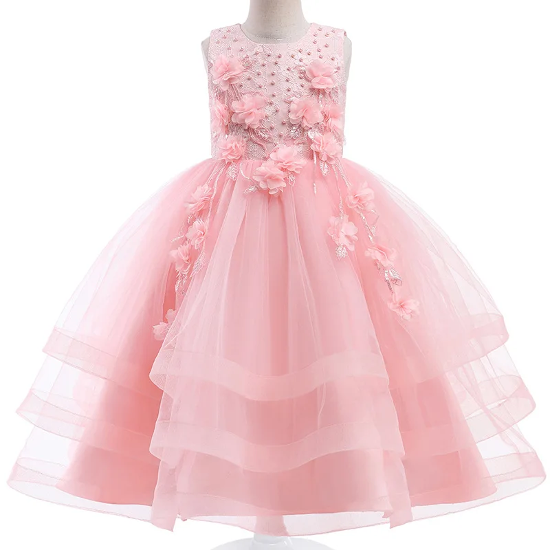 

Baby Girls Sequins Flower Party Tutu Dress Clothes Children Girls Wedding Birthday Dress Clothing Infant Kids Christmas Costume