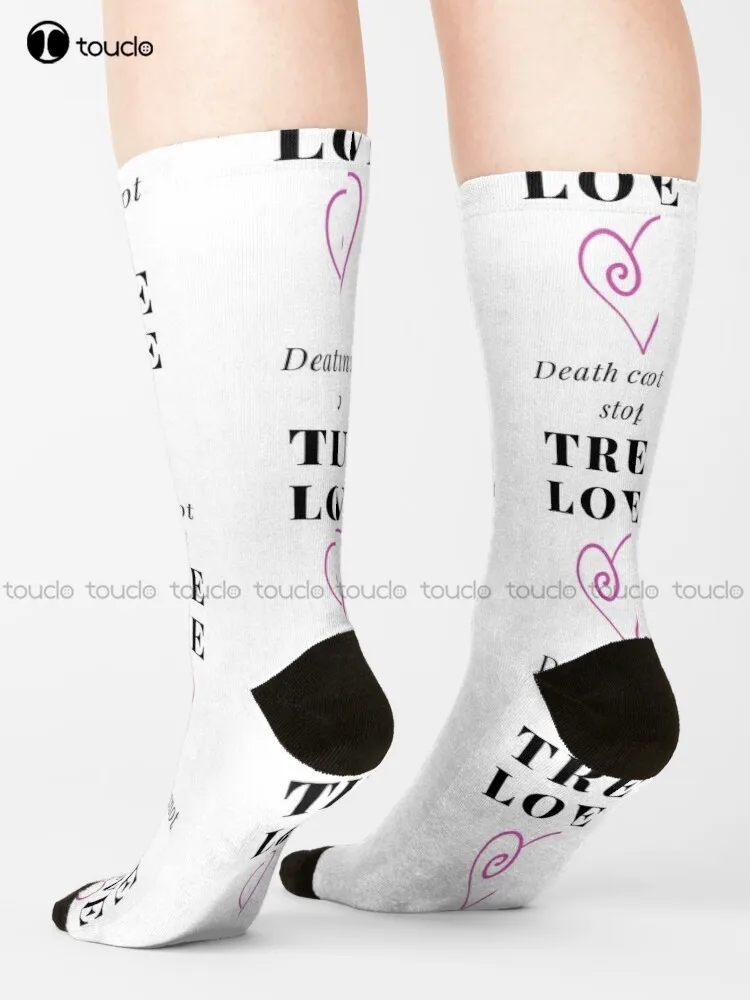

Носки для мальчиков с надписью «Death't Stop True Love»