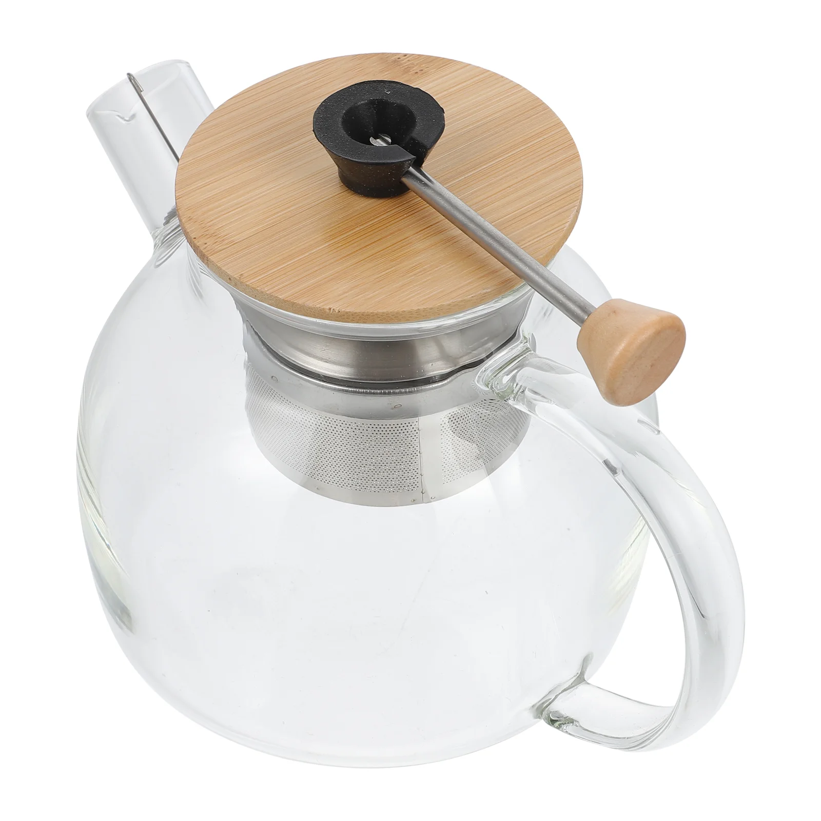 

1 Pc Handhold Teapot Heat-resistant Glass Kettle Home Glass Teapot 1000ml