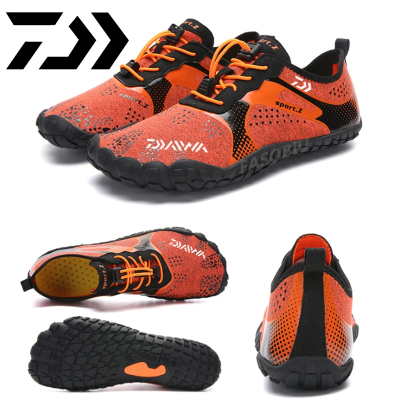 

Daiwa Fishing Wading Shoes 2021 Men's Women Anti-skid Outdoor Waterproof Quality Large Size Walking Camping Sport Fishing Shoes