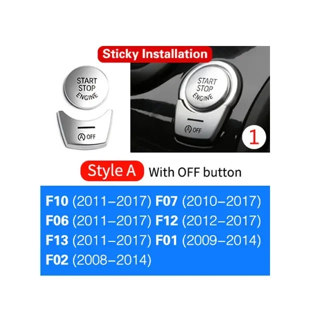 

Хромированные кнопки из АБС-пластика для салона автомобиля, декоративные накладки с блестками, наклейки для BMW F10 F07 F06 F12 F13 F01 F02 F20 F30 F32, аксессуары