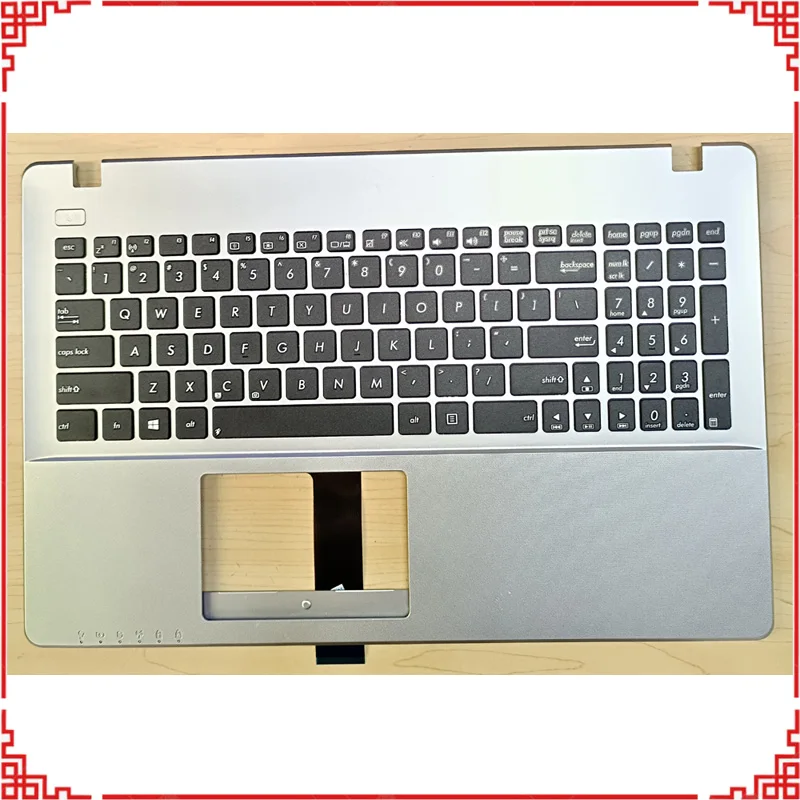 New Laptop Keyboard for ASUS K550D K550DP X550D X550DP A550D K555Z VM590Z Palmrest Cover + Keyboard Bezel