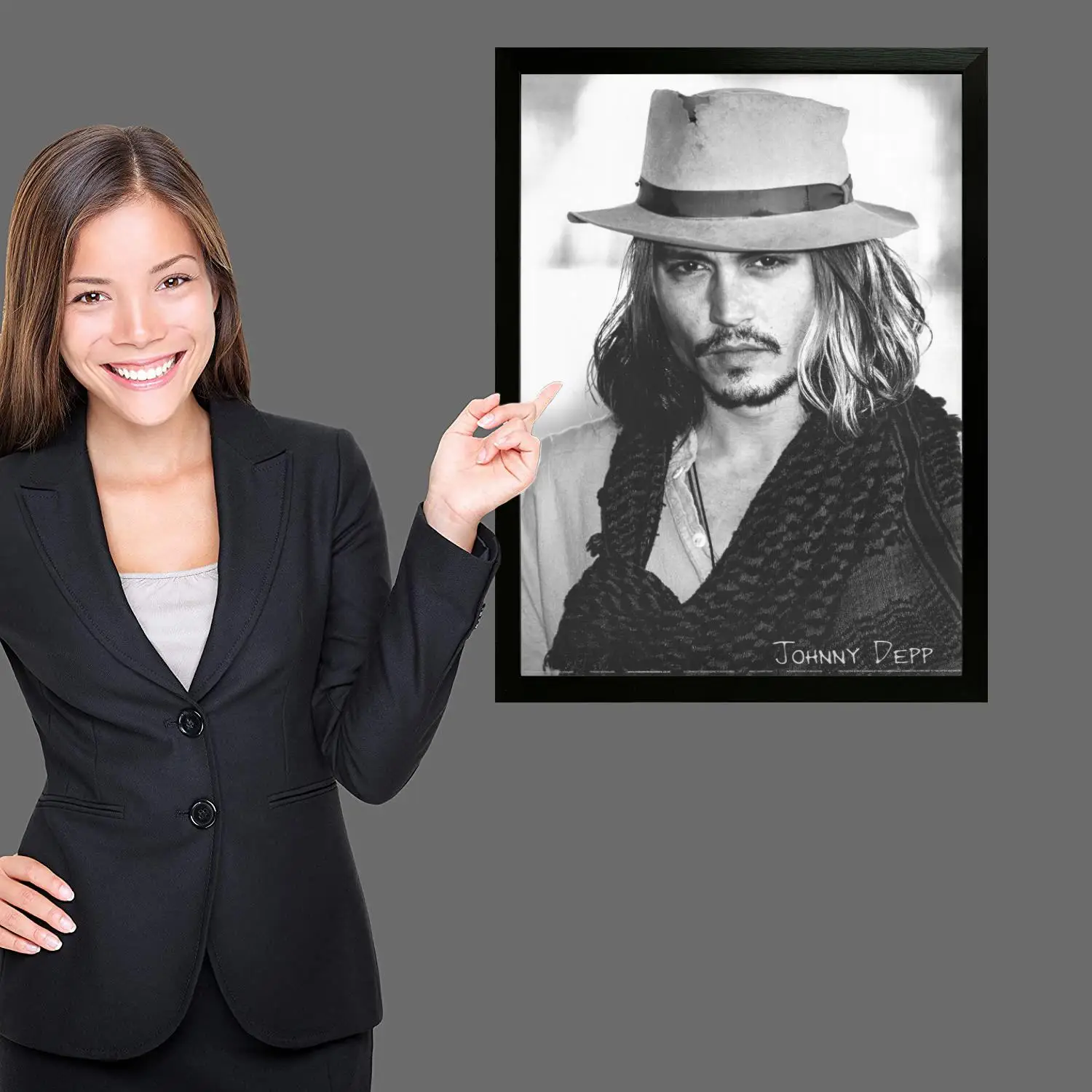 Художественный постер Johnny Depp на холсте