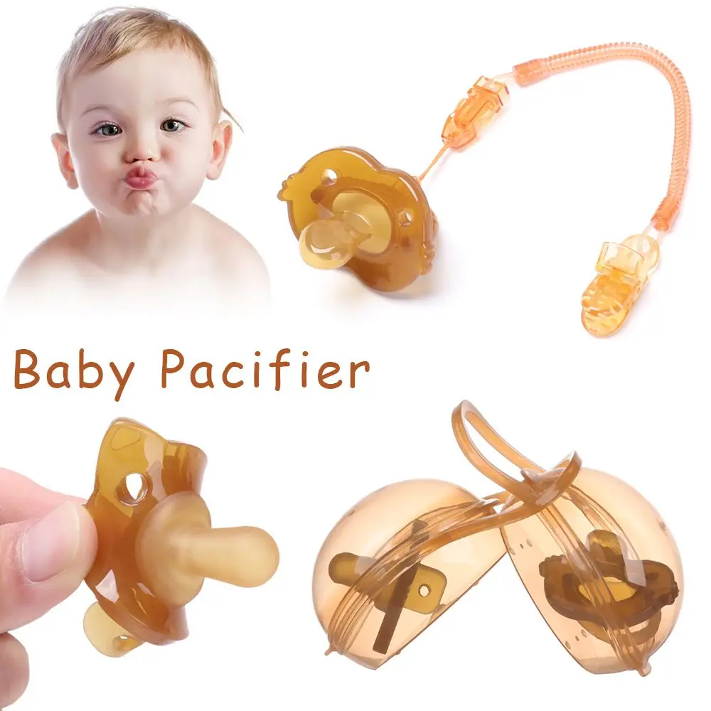 

New Gorgeous Baby Pacifier Silicone Teether Pacifier Baby Silica Gel Pacifier Set Cartoon Animals Day And Night Type Chew Toy