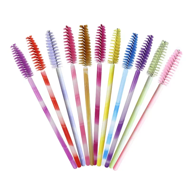 

Pcs Disposable eyelash brush multicolor rod Mascara Wands brow brush portable eyelash comb Eyelash Extension Makeup tools