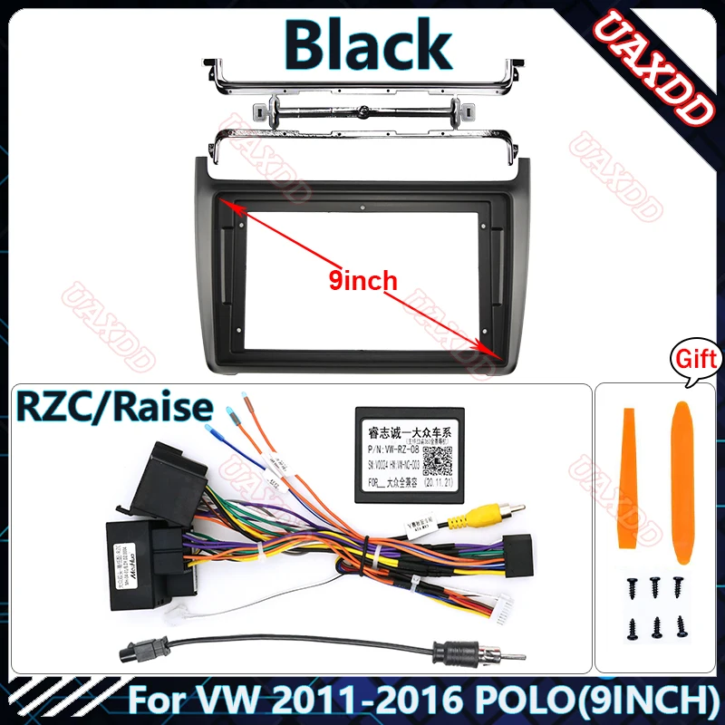 

Для VW 2011-2016 VW POLO 9-дюймовая рамка кабели canbus Автомобильный DVD GPS CD Mp3Mp5 плеер Радио Android стерео Жгут проводов аксессуары для экранов