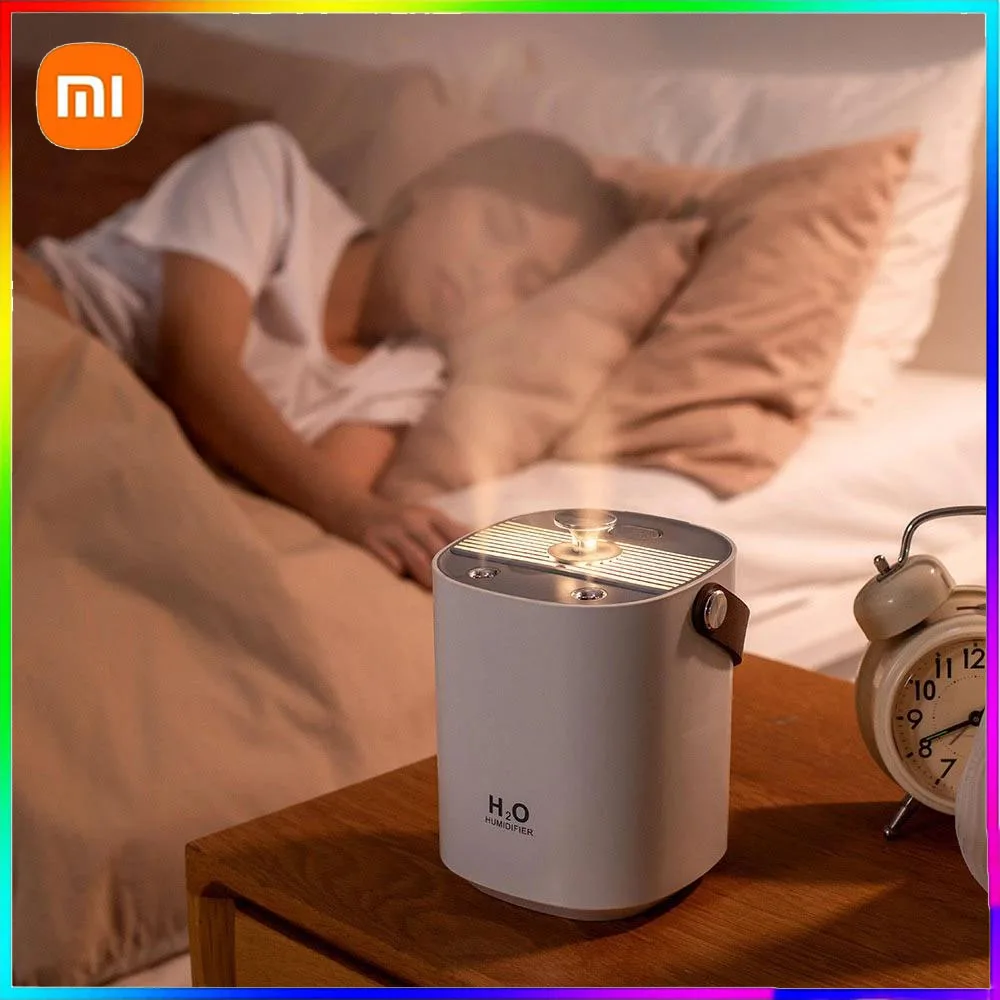

Портативный ультразвуковой увлажнитель XiaomiPortable 1,2 л с резервуаром для воды, тихий увлажнитель для дома, спальни, большой комнаты, автоматич...