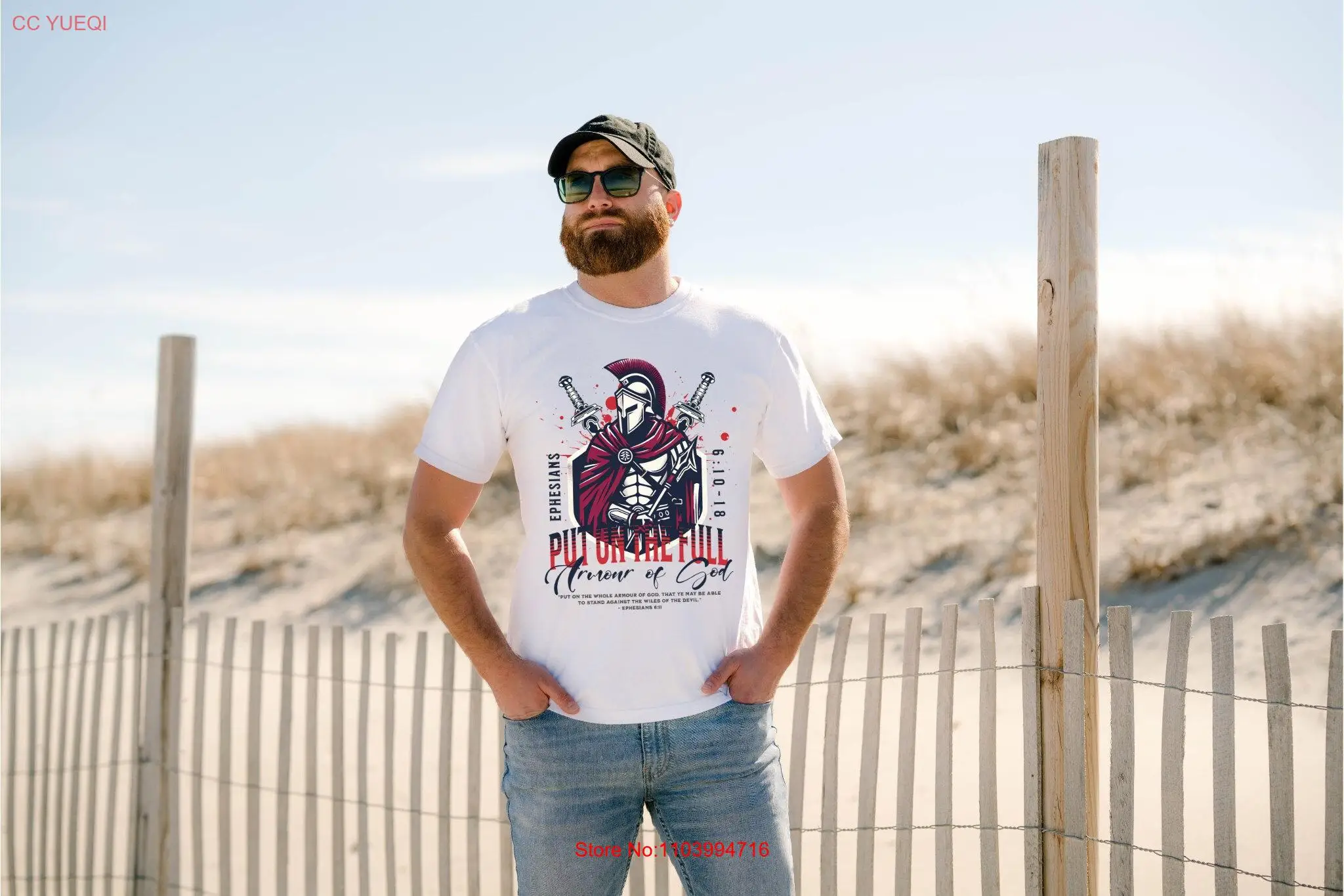 Футболка Armor of God Ephesians 6 крутые христианские комфортные цвета библейские стихи