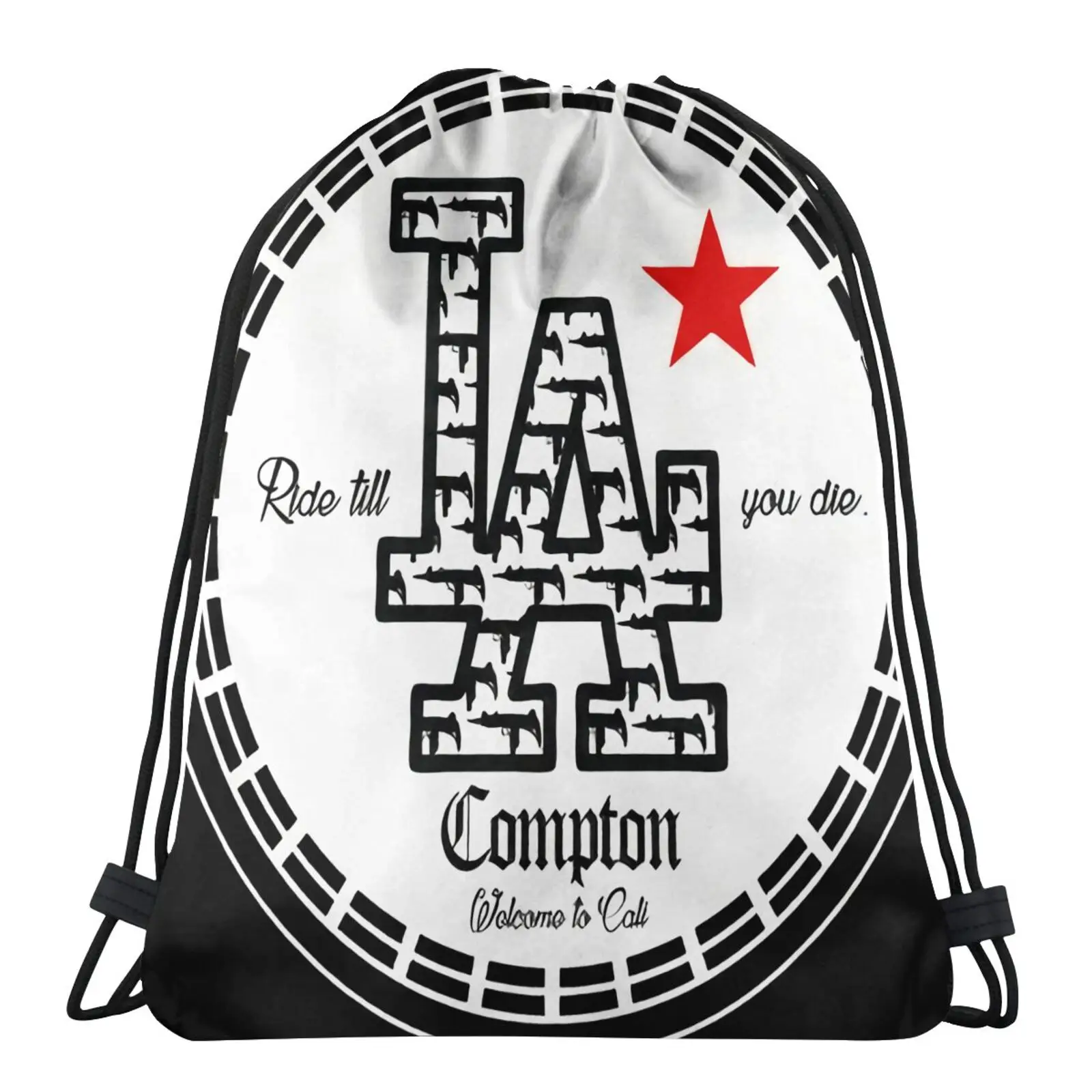 

Compton Gangsta Los Angeles Thug Bag Bag For Shoes Skull Bag Pouch Storage Bag Cotton Fabric Bag Custom Backpack Backpack Sack