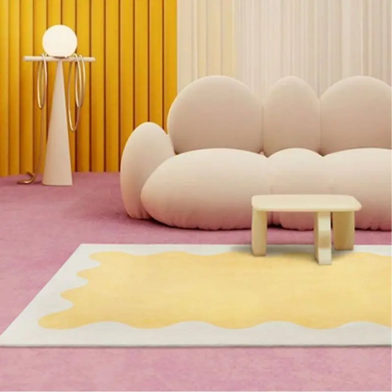 

Cream Style Carpet Living Room Sofa Floor Mats Moden Decoration Home Large Area Rugs Girls Bedroom Decor Bedside Soft Fluffy Rug