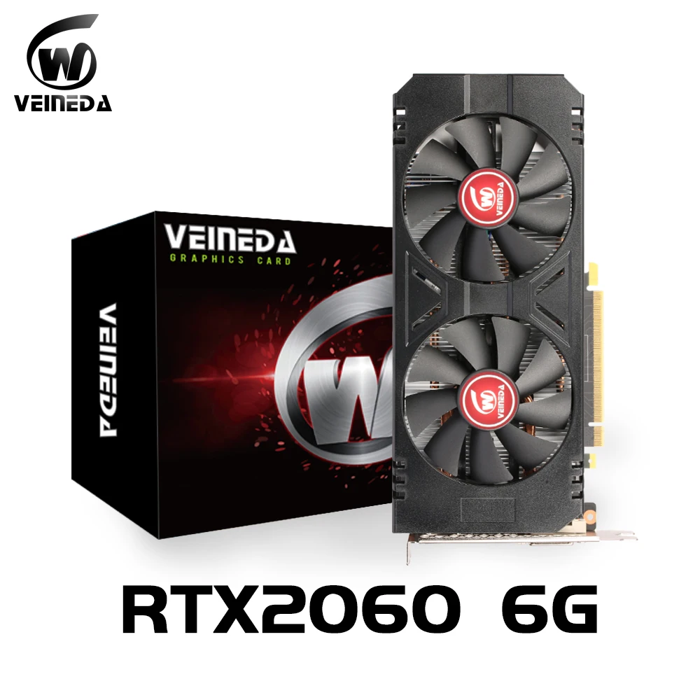 Видеокарта VEINEDA rtx 2060 GDDR6 6 ГБ 192 бит графическая карта GPU игровая Материнская Плата