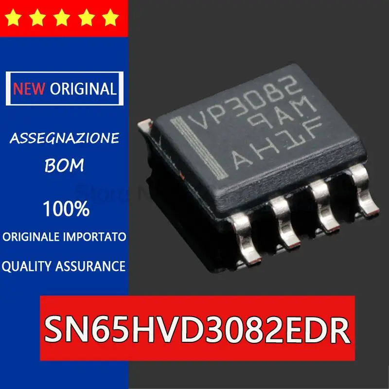 Оригинальный трансивер VP3082 SN65HVD3082EDR 3085 3088 485 SOP8 IC-чип, 5 шт.