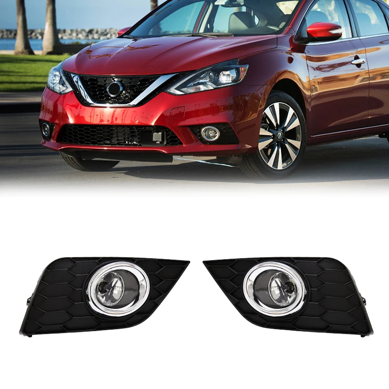 2Pcs Led Fog Lamp Daytime Running Light For Nissan Sentra/Sylphy 2016 2017 Front Bumper Auto Driving Daylamp Accessories