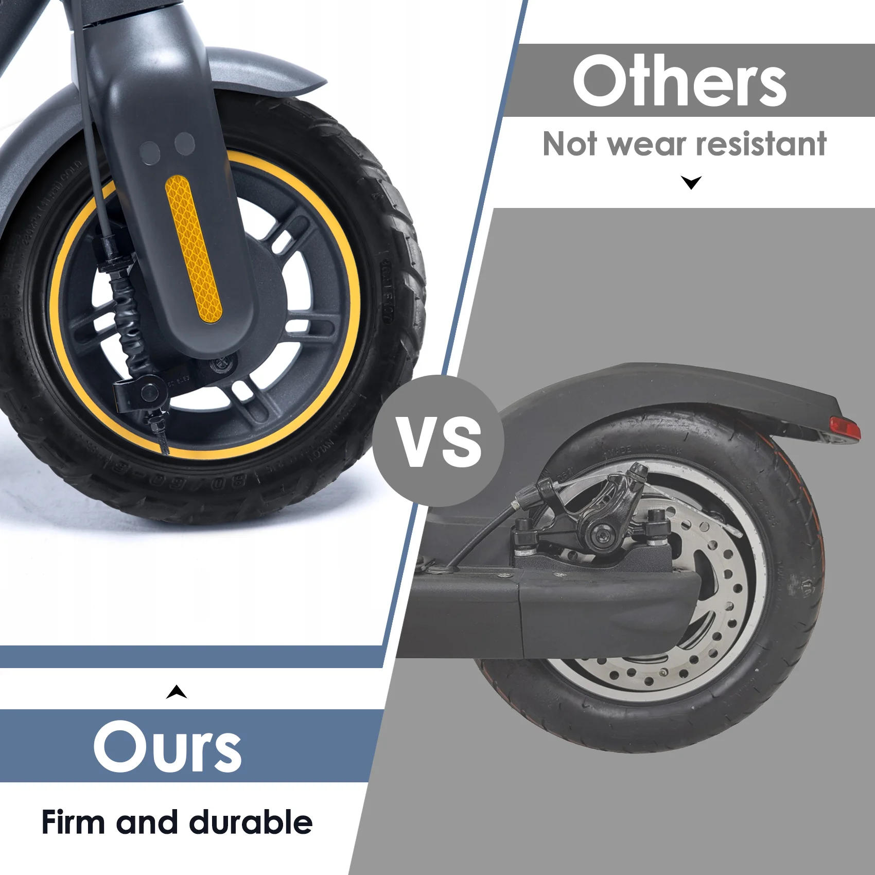 80/60-6 шины бескамерные для скутера износостойкие нового электрического мини-КиБ