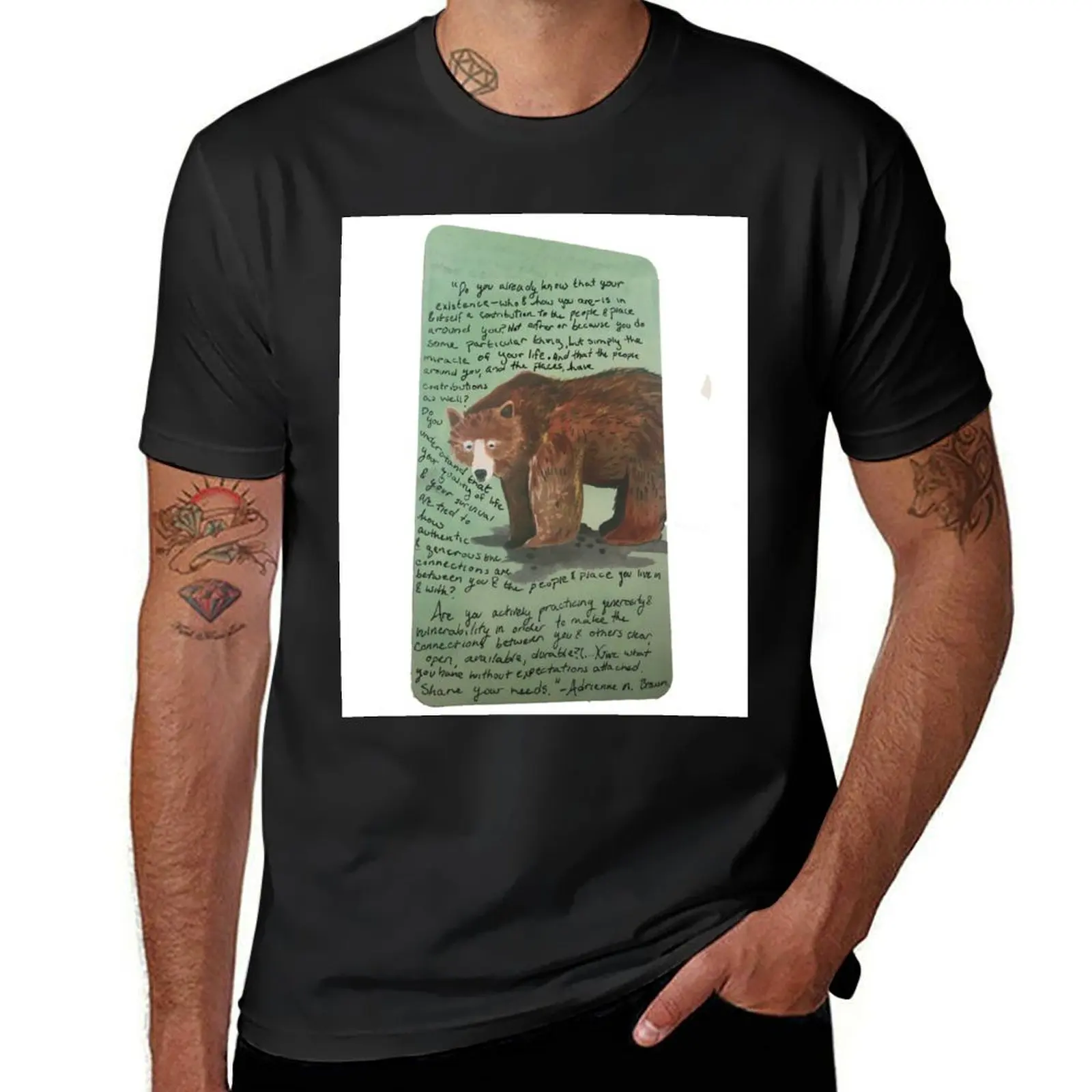 Адриен Мэри Браун-ваше существование-это чудо. Футболка kawaii одежда графика