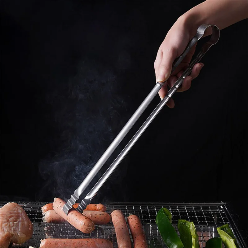 45CM Extra Long Kitchen Tongs Grilling Tongs Premium Stainless Steel Tongs for Cooking Grilling Barbecue/BBQ Buffet Grill Tongs