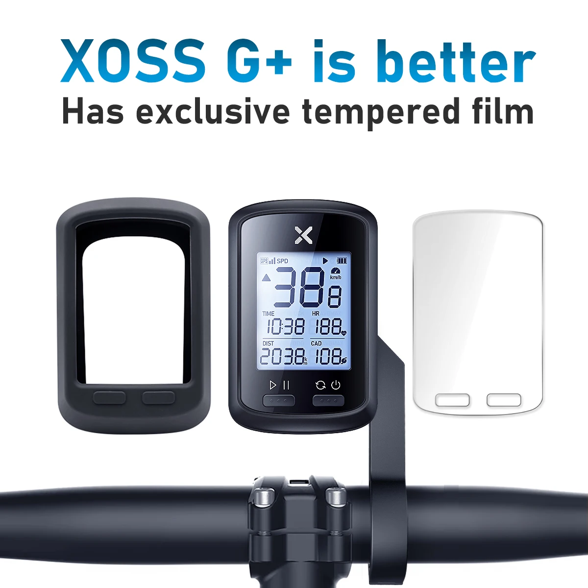 

XOSS Bicycle Computer G+ Wireless GPS Speedometer Waterproof MTB Road Bike Bluetooth ANT+ with Cadence Cycling Computer