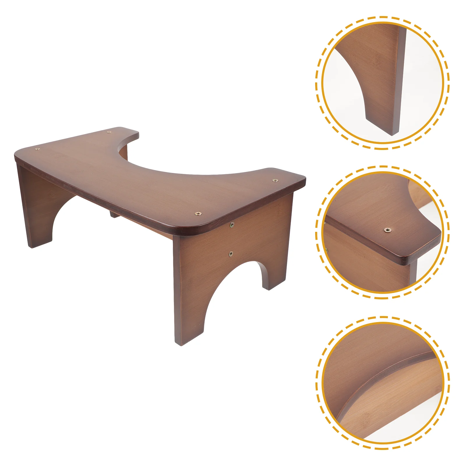 

Potty Stool Step Adults Stools Pooping Toilet Foot Squat Bathroom Footstool Wood